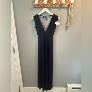 NWT De Novo navy maxi dress Size XS